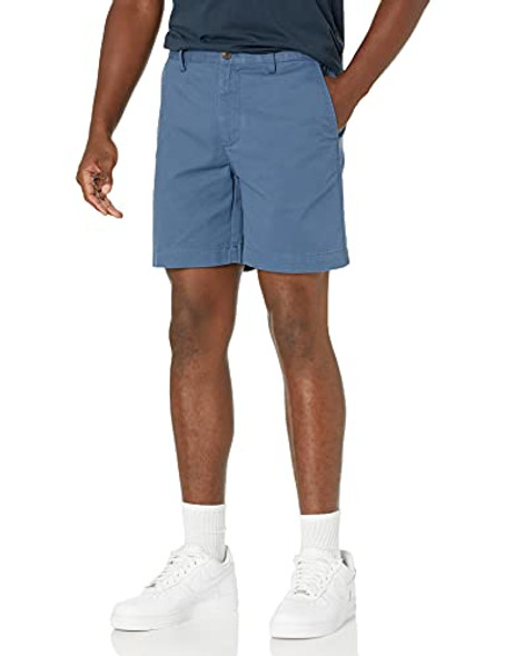 AMAZON ESSENTIALS MEN'S SLIM 7" CHINO SHORT MEN'S SLIM-FIT SIZE 33 DEEP BLUE AMAZON ESSENTIALS MEN'S SLIM 7" CHINO SHORT MEN'S SLIM-FIT SIZE 33 DEEP BLUE