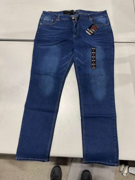 BLU ROCK DENIM JEANS MENS 4 WAY STRETCH - SIZE: MEN 40 X 31 - DARK WASH New BLU ROCK DENIM JEANS MENS 4 WAY STRETCH - SIZE: MEN 40 X 31 - DARK WASH New