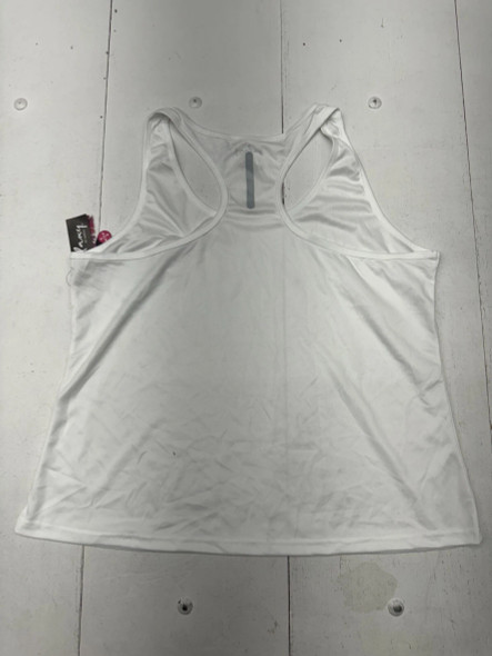 GALAXY BY HARVIC WHITE RACER BACK ATHLETIC WORKOUT TANK WOMENS SIZE 3X-LARGE New