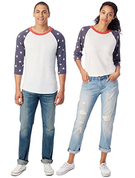 ALTERNATIVE PRINTED BBALL TEE - SIZE: MEN S - ECO IVORY/ STARS ALTERNATIVE PRINTED BBALL TEE - SIZE: MEN S - ECO IVORY/ STARS