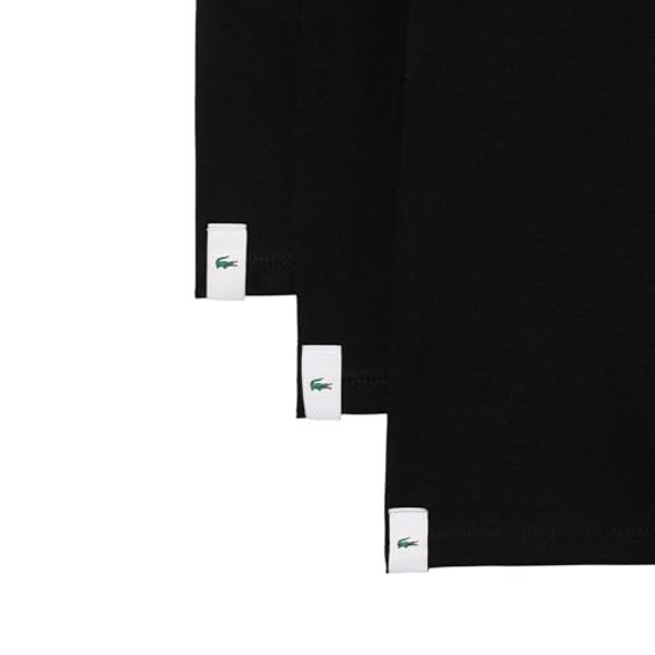 TH3444 LACOSTE MEN'S 100% COTTON REGULAR FIT V-NECK, 3-PACK, SIZE M, 3PC, BLACK TH3444 LACOSTE MEN'S 100% COTTON REGULAR FIT V-NECK, 3-PACK, SIZE M, 3PC, BLACK