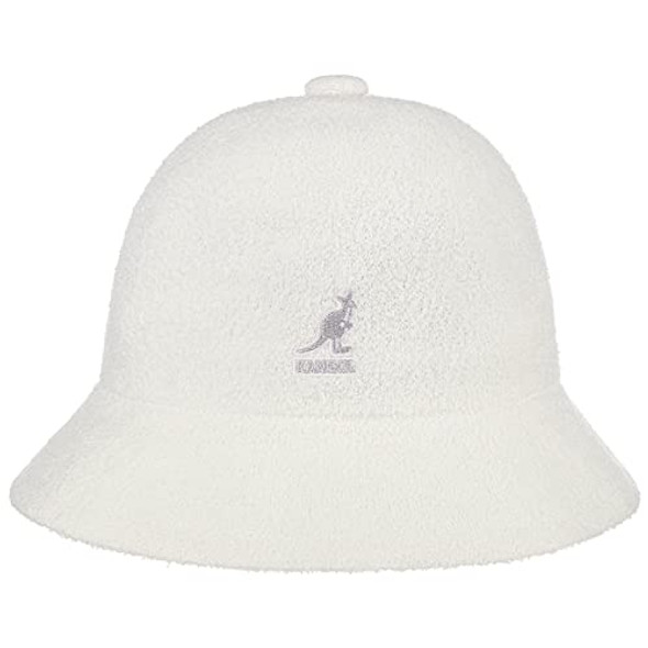 0397BC KANGOL HEADWEAR BERMUDA CASUAL BUCKET HAT SIZE SMALL - WHITE New