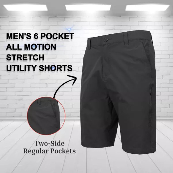 BLUE ROCK JUMP START MEN’S 6-POCKET ALL MOTION STRETCH UTILITY SIZE 36 - BLACK BLUE ROCK JUMP START MEN’S 6-POCKET ALL MOTION STRETCH UTILITY SIZE 36 - BLACK