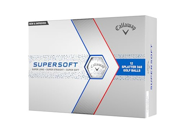 CALLAWAY GOLF SUPERSOFT GOLF BALLS - BLUE SPLATTER CALLAWAY GOLF SUPERSOFT GOLF BALLS - BLUE SPLATTER