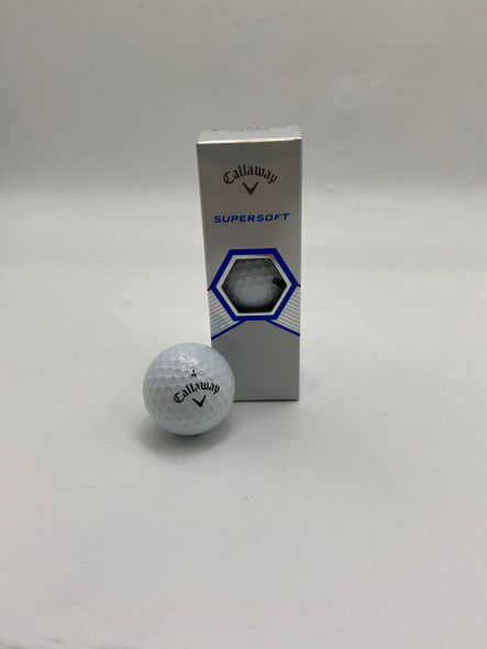 CALLAWAY GOLF SUPERSOFT GOLF BALLS - 3 BALLS - WHITE New CALLAWAY GOLF SUPERSOFT GOLF BALLS - 3 BALLS - WHITE New