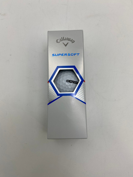 CALLAWAY GOLF SUPERSOFT GOLF BALLS - 3 BALLS - WHITE New CALLAWAY GOLF SUPERSOFT GOLF BALLS - 3 BALLS - WHITE New