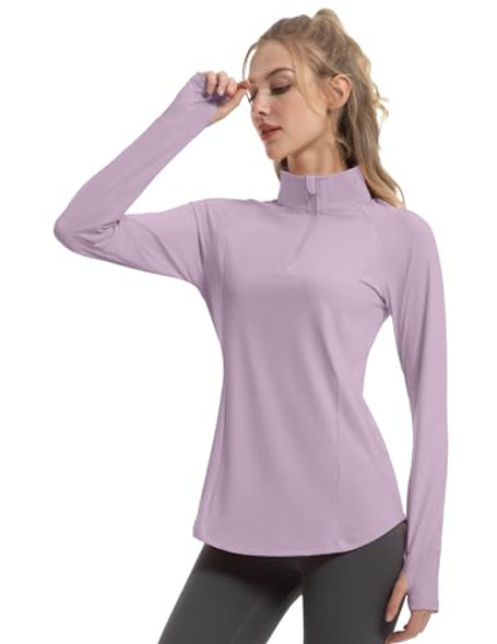 FKEEP Women's Sun Shirts Long Sleeve Athletic Jackets UPF 50+ Lilac M New FKEEP Women's Sun Shirts Long Sleeve Athletic Jackets UPF 50+ Lilac M New