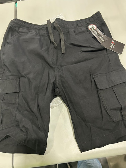 GALAXY BY HARVIC XL BLACK SHORTS STRETCH CARGO POCKETS - SIZE: MEN XL - BLACK New GALAXY BY HARVIC XL BLACK SHORTS STRETCH CARGO POCKETS - SIZE: MEN XL - BLACK New