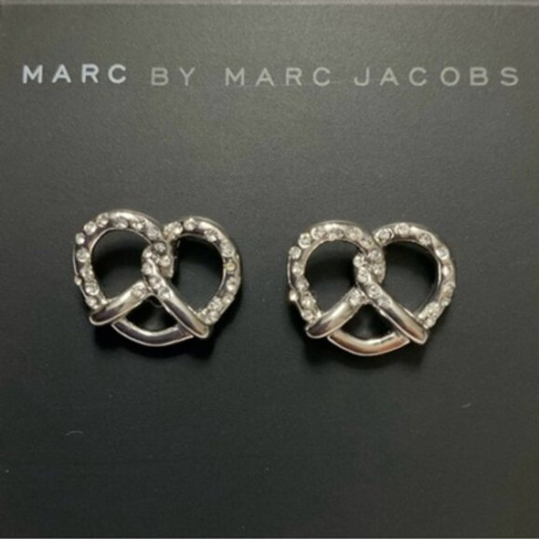 MARC JACOBS MARC BY MARC JACOBS SALTY PRETZEL STUD EARRINGS New MARC JACOBS MARC BY MARC JACOBS SALTY PRETZEL STUD EARRINGS New