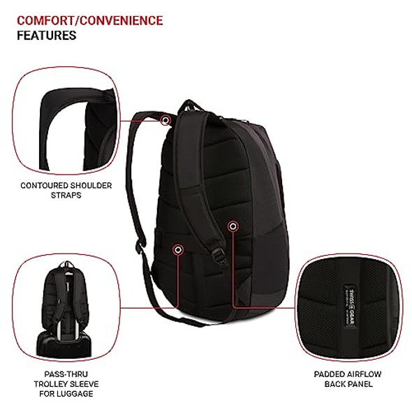 SwissGear MetroEdge, Black/Charcoal, 18.5-Inch SwissGear MetroEdge, Black/Charcoal, 18.5-Inch