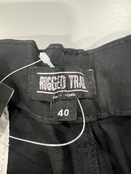 RUGGED TRAIL NEW YORK 2 CARGO POCKETS 4 WAY FLEXIBLE STRETCH - SIZE: 40 - BLACK New RUGGED TRAIL NEW YORK 2 CARGO POCKETS 4 WAY FLEXIBLE STRETCH - SIZE: 40 - BLACK New