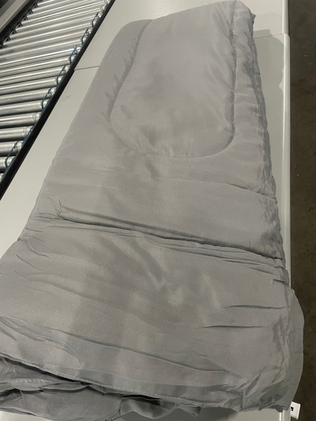 PLAZATEX SOLID COMFORTER QUEEN 1PC (86"X 86") - GRAY New