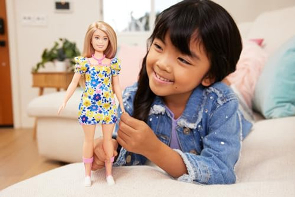 Mattel Barbie Fashionistas Doll with Down Syndrome Wearing Dress #208 New Mattel Barbie Fashionistas Doll with Down Syndrome Wearing Dress #208 New