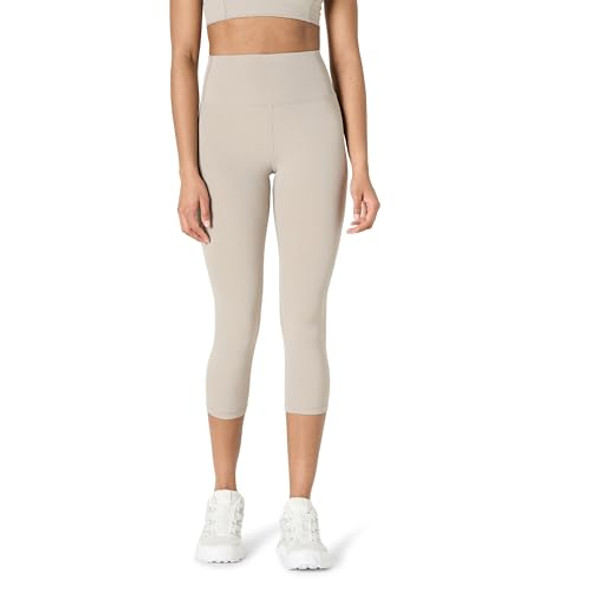 AMAZON ESSENTIALS WOMEN'S ACTIVE FORMFLEX HIGH WAIST 19" CAPRI LEGGINGS -S TAUPE New AMAZON ESSENTIALS WOMEN'S ACTIVE FORMFLEX HIGH WAIST 19" CAPRI LEGGINGS -S TAUPE New