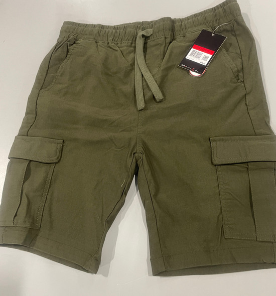 GALAXY MEN’S SUPER FLEX STRETCH CARGO SHORTS - SIZE: M - OLIVE New GALAXY MEN’S SUPER FLEX STRETCH CARGO SHORTS - SIZE: M - OLIVE New