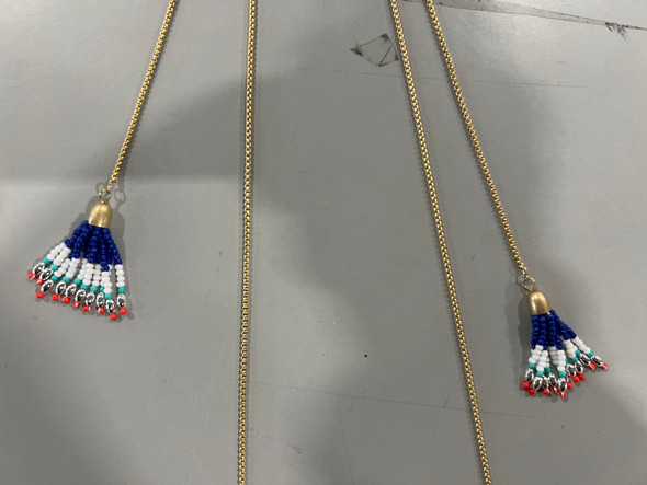 REBECCA MINKOFF BEADED HANGING NECKLACE ONE SIZE - MULTICOLOR New