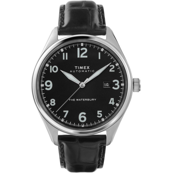 TIMEX MENS ANALOGUE WATCH WATERBURY TRADITIONAL AUTOMATIC - BLACK TIMEX MENS ANALOGUE WATCH WATERBURY TRADITIONAL AUTOMATIC - BLACK