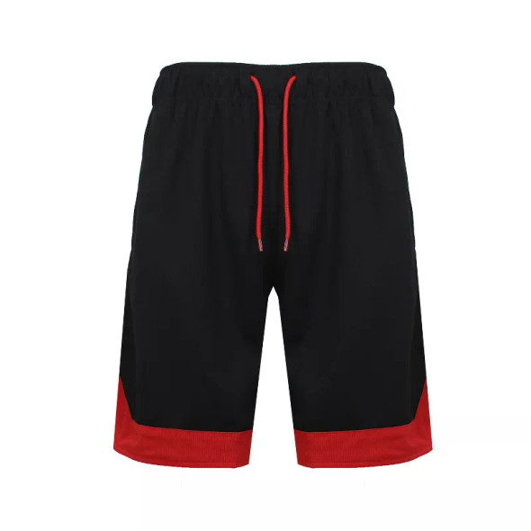 JUMP START MEN'S MESH QUICK DRY ATHLETIC PERFORMANCE SHORTS,SIZE 2XL - BLACK/RED New