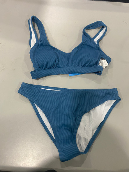 CUPSHE WOMEN SWIMSUIT BIKINI SET TWO PIECE - SIZE: WOMEN M - BLUE New CUPSHE WOMEN SWIMSUIT BIKINI SET TWO PIECE - SIZE: WOMEN M - BLUE New