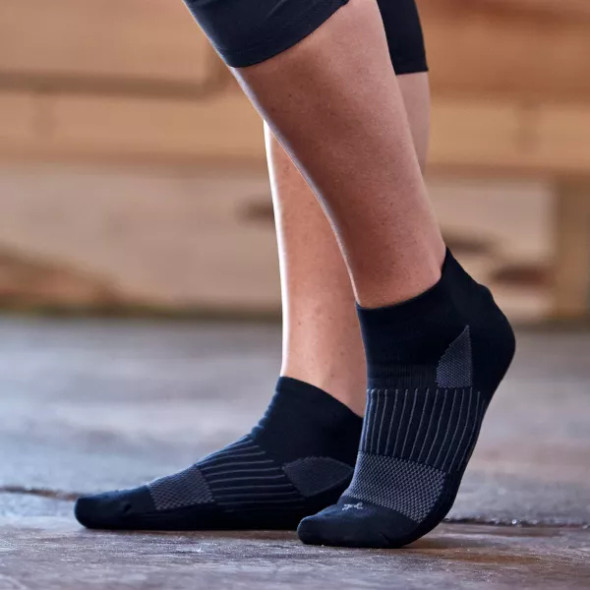 TOMMIE COPPER SPORT COMPRESSION LOW CUT SOCKS (3-PACK) MEN XL WOMEN XL - BLACK New