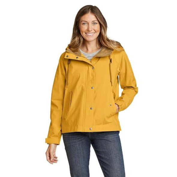 0061145 EDDIE BAUER WOMEN'S PORT TOWNSEND JACKET SIZE L DK MARIGOLD New 0061145 EDDIE BAUER WOMEN'S PORT TOWNSEND JACKET SIZE L DK MARIGOLD New