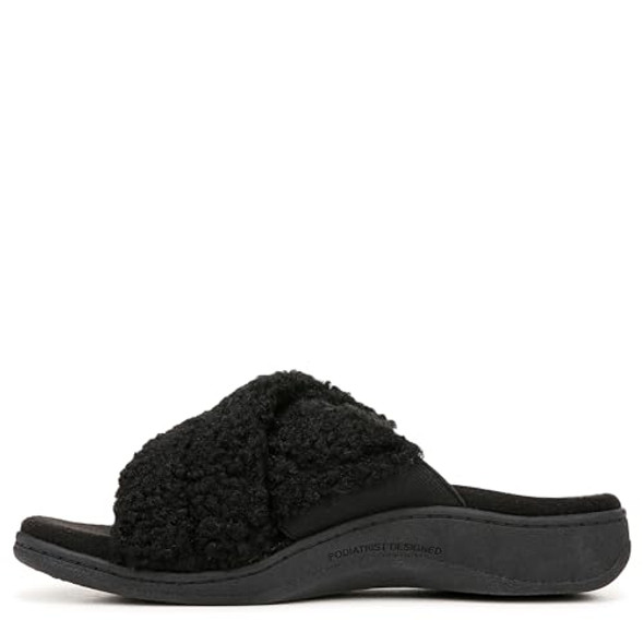 VIONIC WOMEN'S RELAX II SLIPPER - SIZE WOMEN 10 (AU/UK W8) (EU W41) - BLACK VIONIC WOMEN'S RELAX II SLIPPER - SIZE WOMEN 10 (AU/UK W8) (EU W41) - BLACK