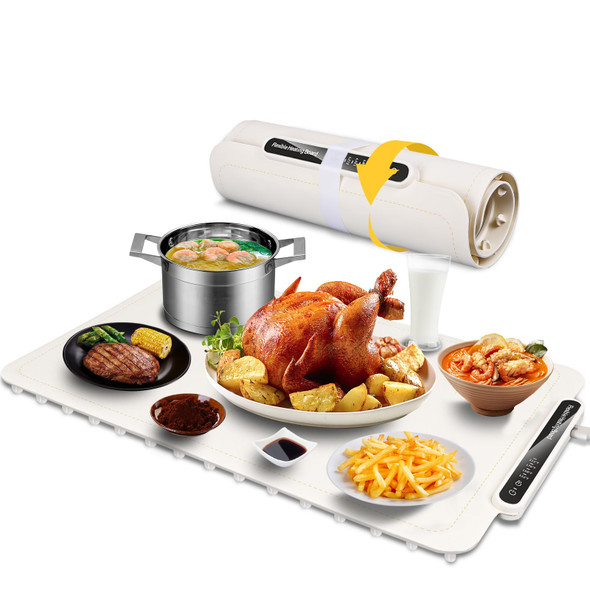 QIMH FOOD WARMING MAT SILICONE FOOD WARMER FOR PARTIES BUFFET BW605 - BEIGE QIMH FOOD WARMING MAT SILICONE FOOD WARMER FOR PARTIES BUFFET BW605 - BEIGE