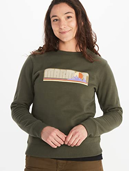 MARMOT WOMEN'S MONTANE CREW SWEATSHIRT WOMEN XL NORI New MARMOT WOMEN'S MONTANE CREW SWEATSHIRT WOMEN XL NORI New