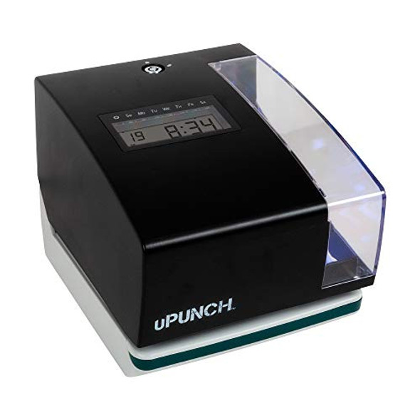 UPUNCH CR1000 TIME CLOCK & DATE STAMP SYSTEM, 50 CARDS, RIBBON & KEYS - BLACK UPUNCH CR1000 TIME CLOCK & DATE STAMP SYSTEM, 50 CARDS, RIBBON & KEYS - BLACK