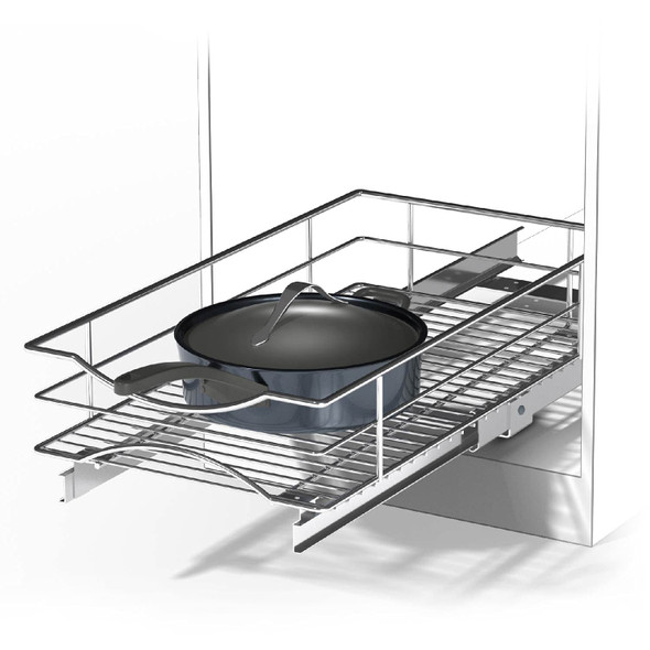 Home Zone Living Pull Out Kitchen Cabinet Organizer with Slide Out Drawer Home Zone Living Pull Out Kitchen Cabinet Organizer with Slide Out Drawer