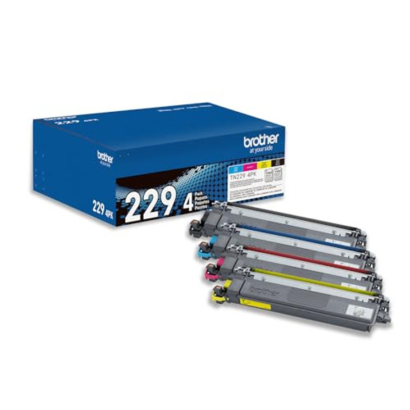 Brother Genuine TN2294PK Standard Yield 4-Pack Printer Toner Cartridges Brother Genuine TN2294PK Standard Yield 4-Pack Printer Toner Cartridges
