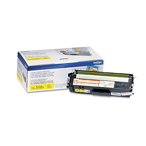 BROTHER GENUINE TN310Y COLOR LASER YELLOW TONER CARTRIDGE New BROTHER GENUINE TN310Y COLOR LASER YELLOW TONER CARTRIDGE New