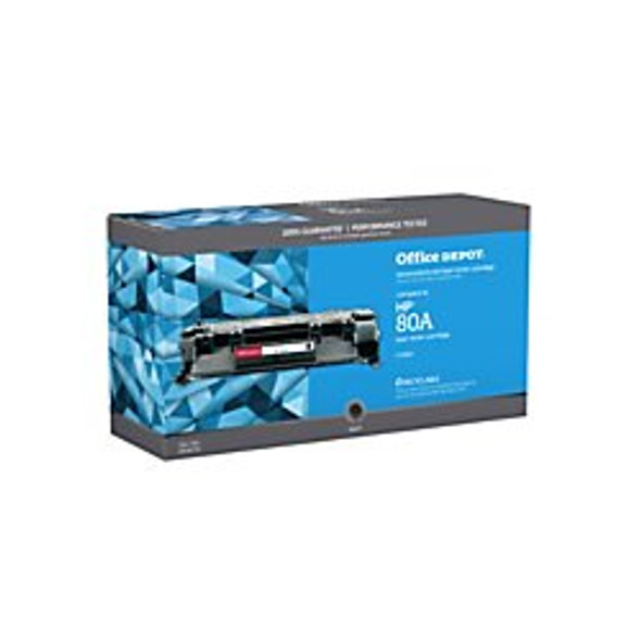 OFFICE DEPOT REMAN TONER HP 80A / CF280A REMANUFACTURED BLACK 106778 - BLACK New OFFICE DEPOT REMAN TONER HP 80A / CF280A REMANUFACTURED BLACK 106778 - BLACK New