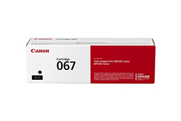Canon Genuine 067 Black Toner Cartridge Compatible with Canon Laser Printers New