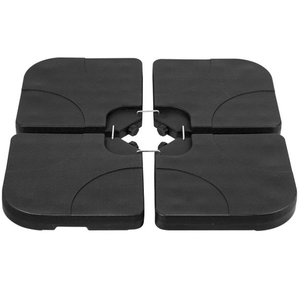 YSSOA 176LB CAPACITY 4-PIECE CANTILEVER PATIO UMBRELLA BASE - BLACK YSSOA 176LB CAPACITY 4-PIECE CANTILEVER PATIO UMBRELLA BASE - BLACK