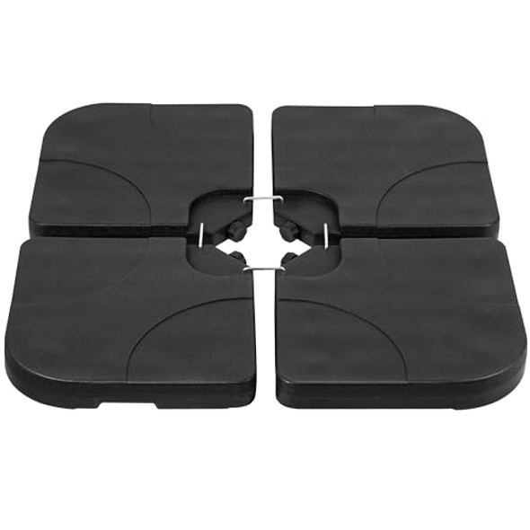 YSSOA 176LB CAPACITY 4-PIECE CANTILEVER PATIO UMBRELLA BASE - BLACK YSSOA 176LB CAPACITY 4-PIECE CANTILEVER PATIO UMBRELLA BASE - BLACK