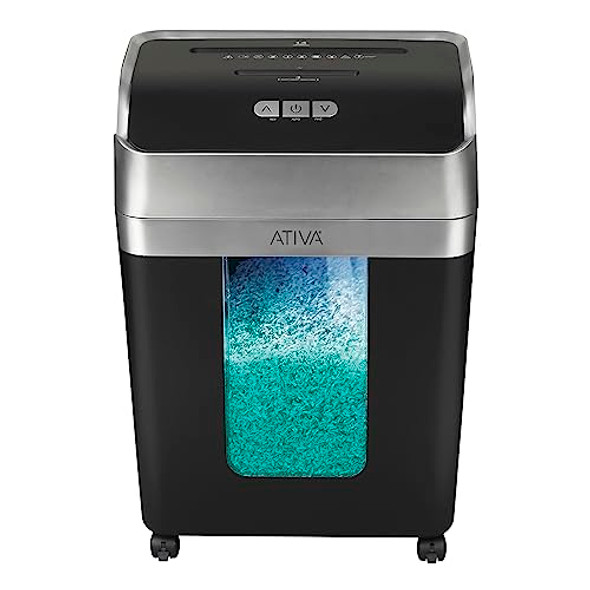 ATIVA 14-SHEET SUPER MICRO-CUT SHREDDER A14MC19 - BLACK ATIVA 14-SHEET SUPER MICRO-CUT SHREDDER A14MC19 - BLACK