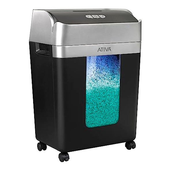 ATIVA 14-SHEET SUPER MICRO-CUT SHREDDER A14MC19 - BLACK ATIVA 14-SHEET SUPER MICRO-CUT SHREDDER A14MC19 - BLACK