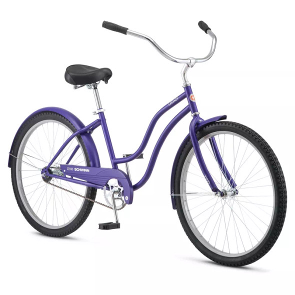 SCHWINN LEGACY WOMEN'S 26" CRUISER BIKE - PURPLE