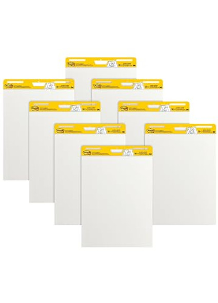 POST-IT 1668443 SUPER STICKY EASEL 25-X30" WHITE 8 PACK (559-VAD-8PK) - WHITE New POST-IT 1668443 SUPER STICKY EASEL 25-X30" WHITE 8 PACK (559-VAD-8PK) - WHITE New