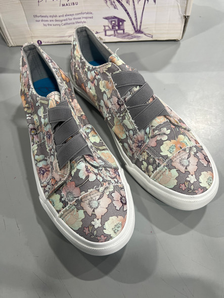 BLOWFISH MALIBU WOMENS FLOWER CANVAS UPPER FOAMED INSOLE - SIZE: 9 - GRAY GYPSY BLOWFISH MALIBU WOMENS FLOWER CANVAS UPPER FOAMED INSOLE - SIZE: 9 - GRAY GYPSY