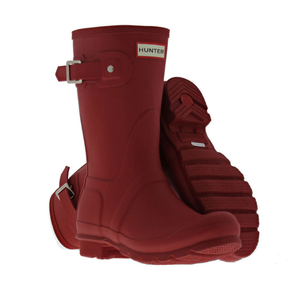 HUNTER ORIGINAL SHORT SYNTHETIC WOMEN'S WELLINGTONS BOOTS SIZE: 9 - MILITARY RED HUNTER ORIGINAL SHORT SYNTHETIC WOMEN'S WELLINGTONS BOOTS SIZE: 9 - MILITARY RED
