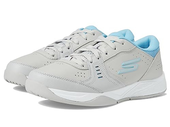 SKECHERS WOMEN'S VIPER COURT SMASH ATHLETIC PICKLEBALL SHOE SIZE 9.5 GRAY/BLUE SKECHERS WOMEN'S VIPER COURT SMASH ATHLETIC PICKLEBALL SHOE SIZE 9.5 GRAY/BLUE