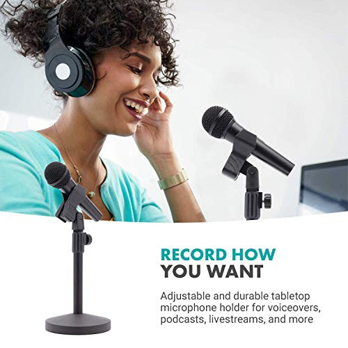 MOVO TMC-5 HEAVY DUTY DESKTOP MICROPHONE STAND WITH WEIGHTED ROUND BASE