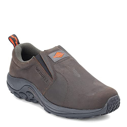 J099323 MERRELL MEN'S JUNGLE MOC LEATHER SR WORK SHOE ESPRESSO SIZE 10