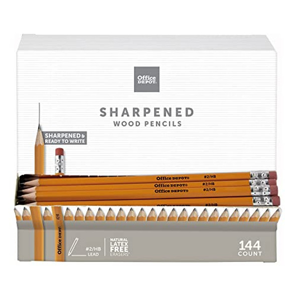 OFFICE DEPOT GRAVITY FEED WOODCASE PRE SHARPENED HB HARDNESS BOX OF 144 - YELLOW OFFICE DEPOT GRAVITY FEED WOODCASE PRE SHARPENED HB HARDNESS BOX OF 144 - YELLOW