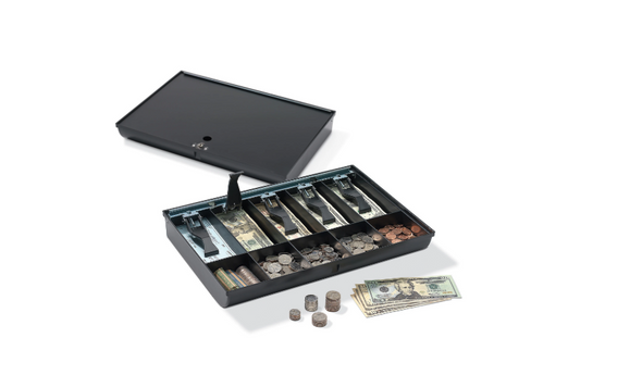 OFFICE DEPOT® BRAND REPLACEMENT CASH TRAY, 2 1/4"H X 15 7/8"W X 11 1/4"D, BLACK OFFICE DEPOT® BRAND REPLACEMENT CASH TRAY, 2 1/4"H X 15 7/8"W X 11 1/4"D, BLACK