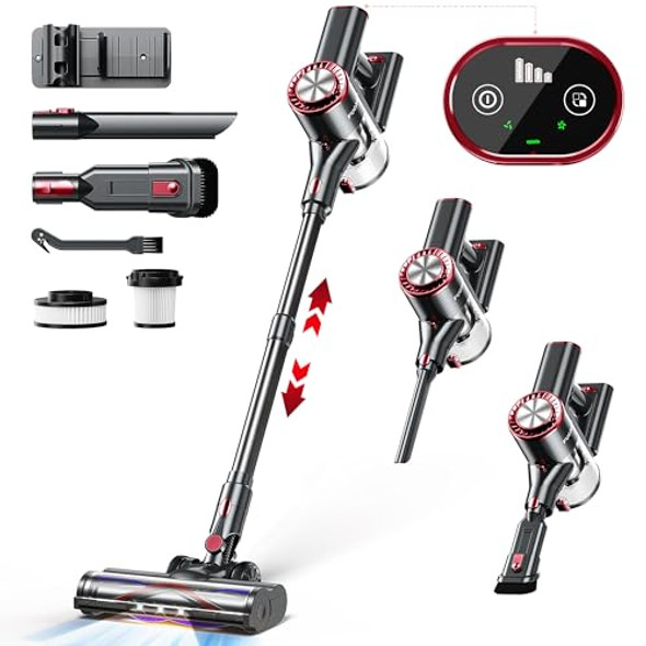 FUGACAL CORDLESS VACUUM CLEANER 23KPA STICK 42MINS 2200MAH FA-DB01 - RED/BLACK FUGACAL CORDLESS VACUUM CLEANER 23KPA STICK 42MINS 2200MAH FA-DB01 - RED/BLACK