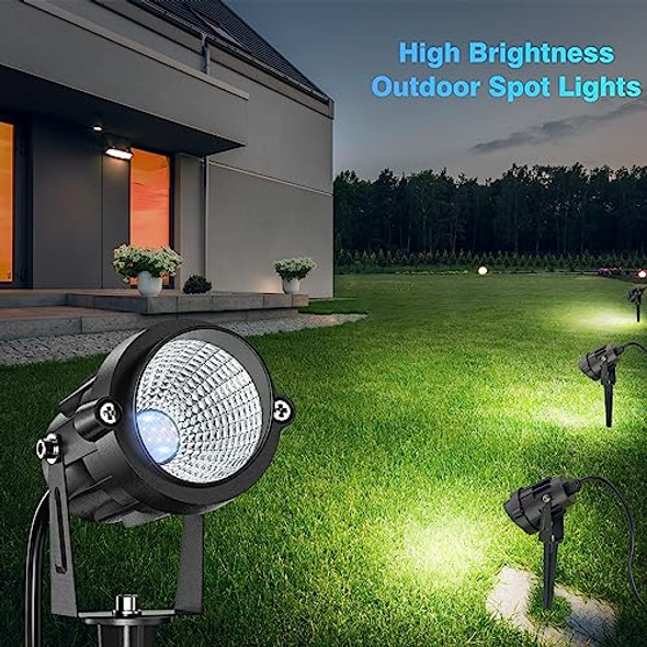 HIGH BRIGHTNESS 1000LM OUTDOOR SPOT LIGHTS 6500K 4.9FT ELECTRIC CORD 4 PACK HIGH BRIGHTNESS 1000LM OUTDOOR SPOT LIGHTS 6500K 4.9FT ELECTRIC CORD 4 PACK
