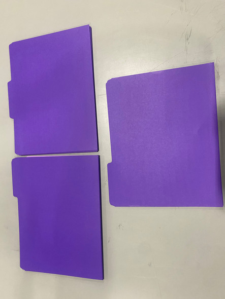 OFFICE DEPOT 2-TONE FILE FOLDERS, 1/3 CUT, LETTER SIZE, PACK OF 24 - PURPLE OFFICE DEPOT 2-TONE FILE FOLDERS, 1/3 CUT, LETTER SIZE, PACK OF 24 - PURPLE